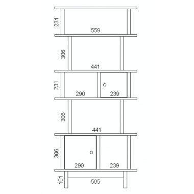 Module bibliothèque Vertical - Evanyrouse