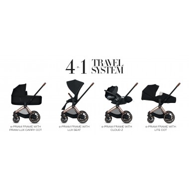 Châssis et Structure siège Poussette E-PRIAM Rosegold - Cybex - Le Trésor  de Bébé