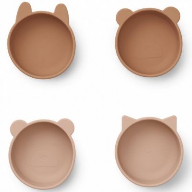 Lot de 4 bols en silicone -...