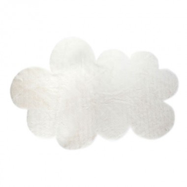 Grand tapis nuage blanc