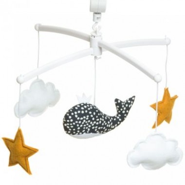 Mobile musical baleine bleu...