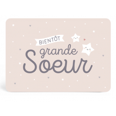 Carte bientôt grande soeur...