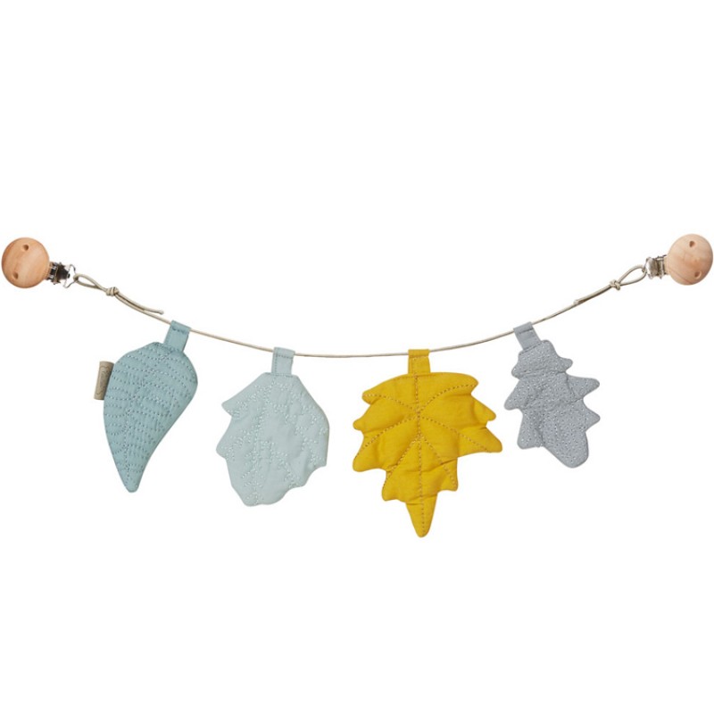 Chaine D Activites Feuilles Bleu Et Moutarde Chaine D Activites Feuilles Bleu Et Moutarde