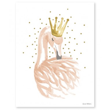 Affiche Flamant Rose