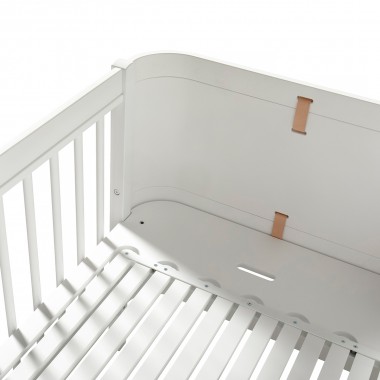 Lit bébé évolutif Wood Mini+ en Blanc et chêne - Le Pestacle de Maëlou