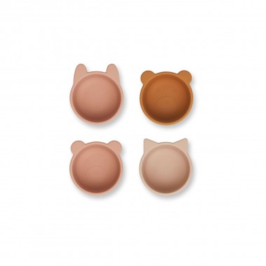 Lot de 4 bols en silicone...