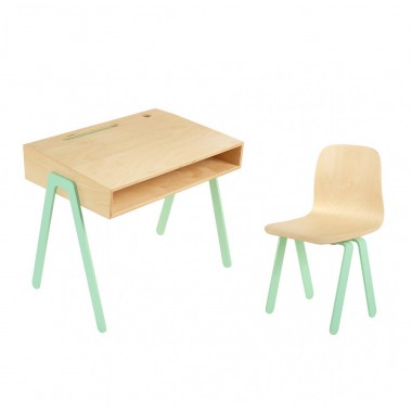 Bureau + chaise In2wood - Vert