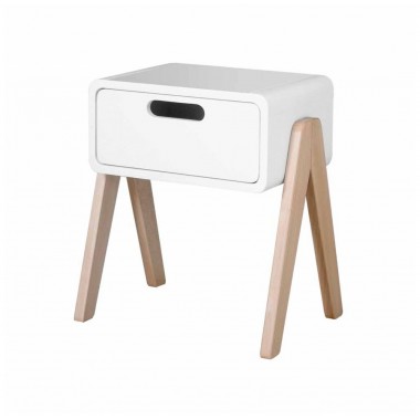 Chevet petit robot blanc...