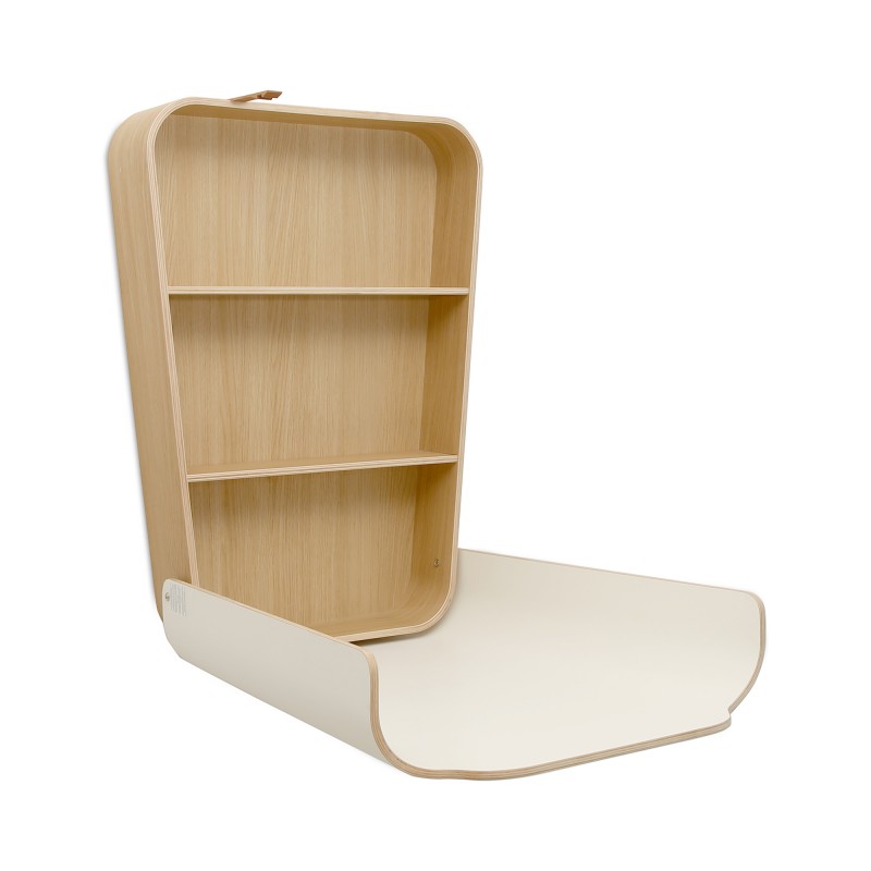 Support pour mobile en bois pour table à langer Blanc