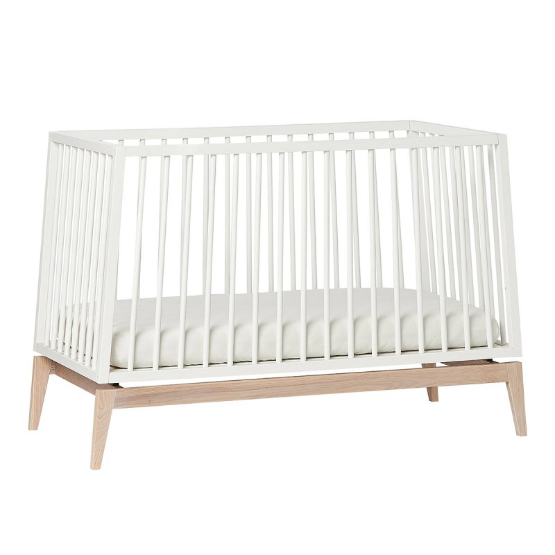 Lit Bebe Luna 60x1 Blanc Leander Les Enfants Reveurs