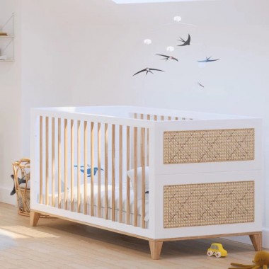 Lit Bébé évolutif Classic Cot 70x140 - Blanc