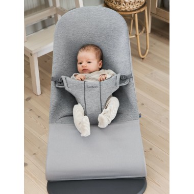 Babybjorn - Transat Bliss Gris charbon en Jersey 3D ( Cadre Gris