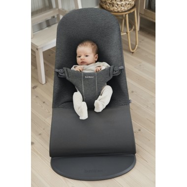 Transat Bliss Jersey 3D Gris Charbon Babybjörn - Les Enfants Rêveurs