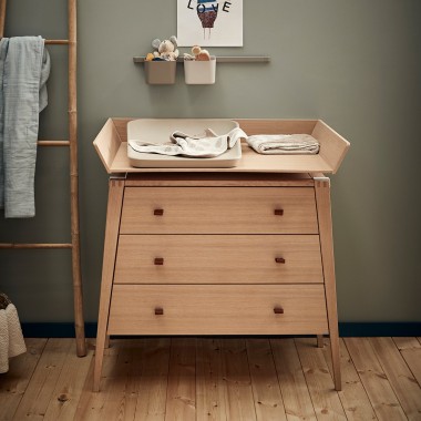 Table à langer Linea - Hêtre Leander pour chambre enfant - Les Enfants du  Design