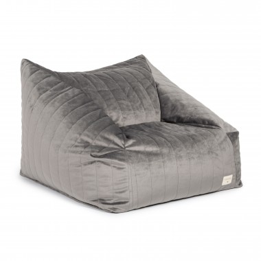 Pouf Chelsea Velvet - gris