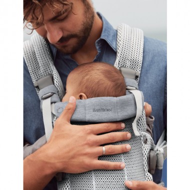 Porte-bébé physiologique BABYBJÖRN One Air - Argent - Mesh 3D doux et léger