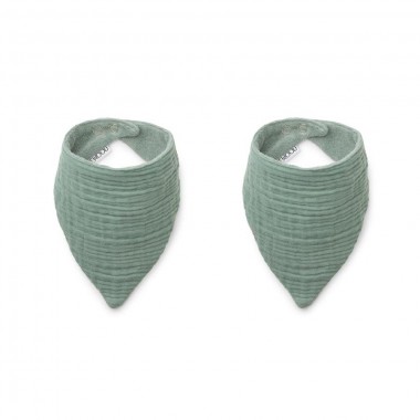Lot de 2 bavoirs bandana...