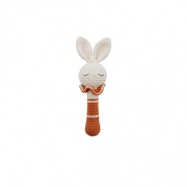 Hochet en crochet - lapin