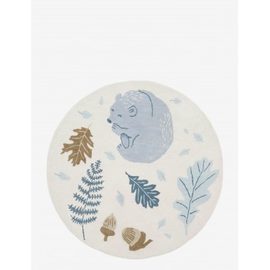 Tapis rond Woolen Rug - Forest