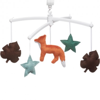 Mobile musical renard vert