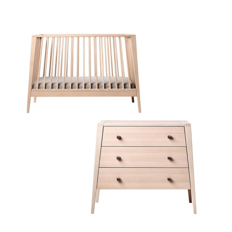 Commode bébé et enfant en bois massif design Linea - Leander