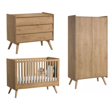 Chambre trio Vintage Oak -...