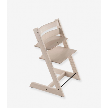 Chaise haute bébé bois blanc «MILO» ✔️ Petite Amélie