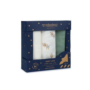 Coffret de 3 langes...