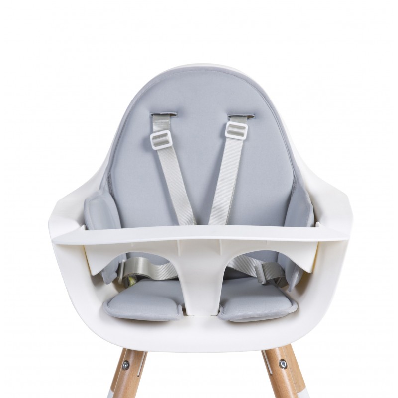Coussin chaise haute neoprène - gris clair - Les Enfants Rêveurs
