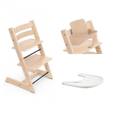 Kit de pieds longs pour chaise haute Evolu + repose-pieds CHILDHOME -  naturel anthracite, Puériculture