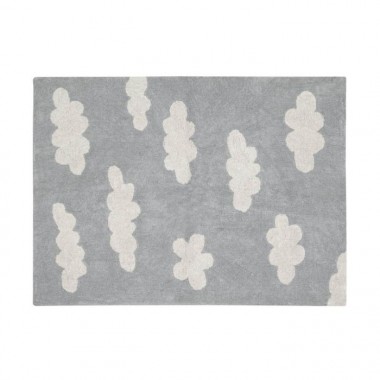 Tapis nuages gris