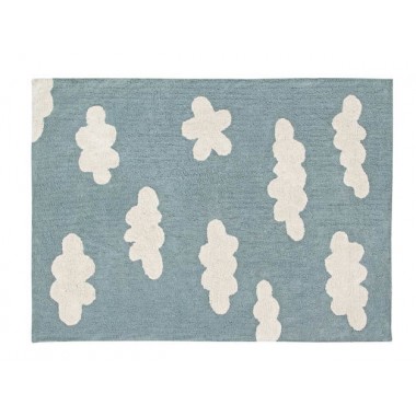 Tapis nuages bleu