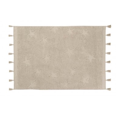 Tapis Hippy Stars - Naturel
