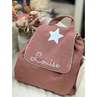 Sac à dos personnalisable enfant en coton modèle GROOVY| HEY MAMA