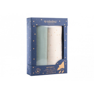 Coffret de 2 maxi langes...