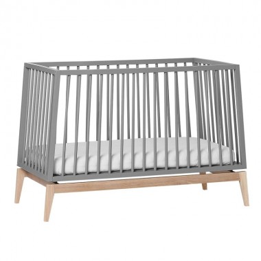 Lit bébé Luna 70x140 - Gris