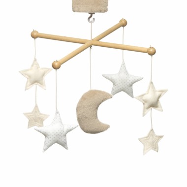 Mobile musical en bois -...
