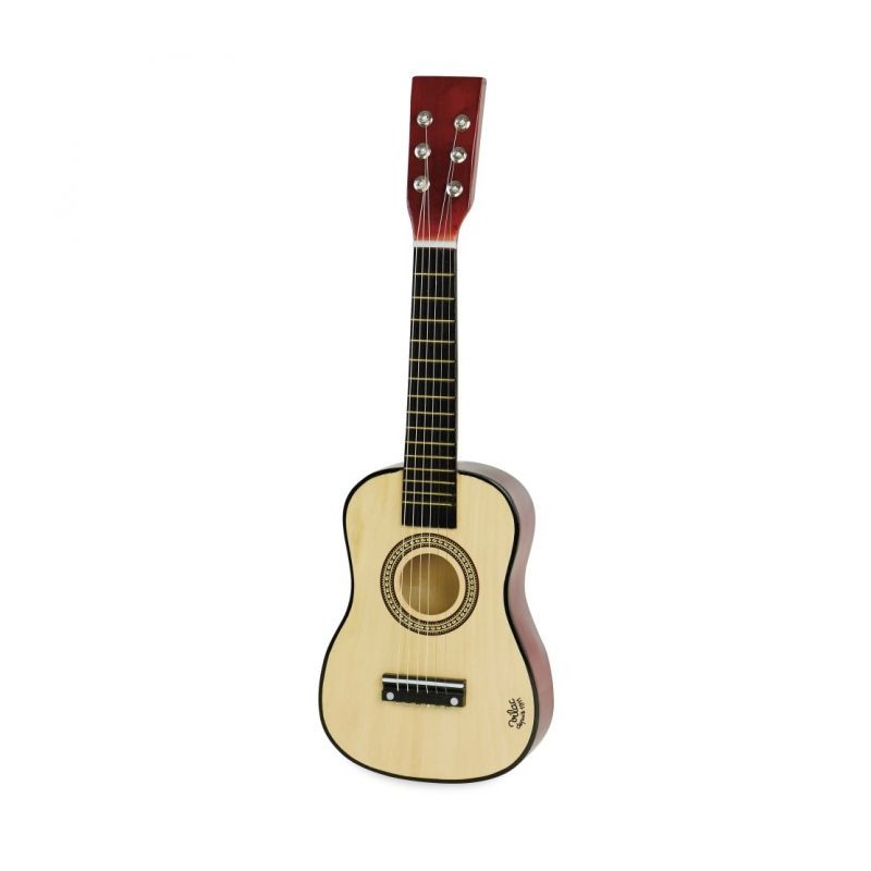 Guitare enfant en bois certifié FSC® - blanc, Jouet