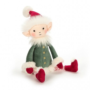 Grande peluche elf de Noël personnalisée