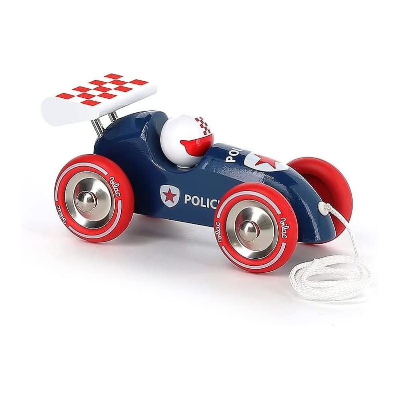 Voiture de course à traîner Police I Vilac I Les Enfants Rêveurs