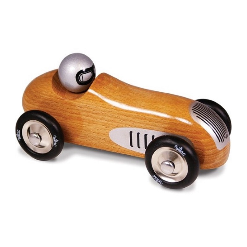 Voiture de course en bois - 16,5 cm