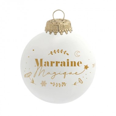Boule de Noël - Marraine...