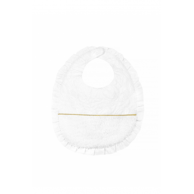 Nordic Coast Company Bavoir bébé mousseline de coton sand/naturel lot de 2