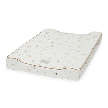 Housse de matelas à langer standard AU CŒUR DE L'OCÉAN - L ATELIER DES  MOUSSAILLONS