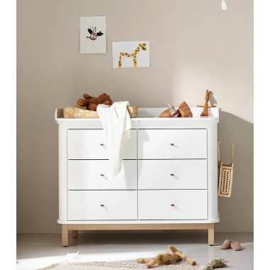 Plan à langer pour commode Nature - Gris anthracite Vox pour chambre enfant  - Les Enfants du Design