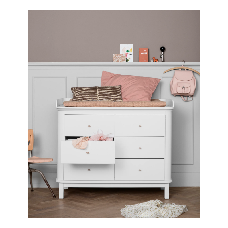 Transat bébé & enfant Wood, chêne/blanc – Oliver Furniture FR