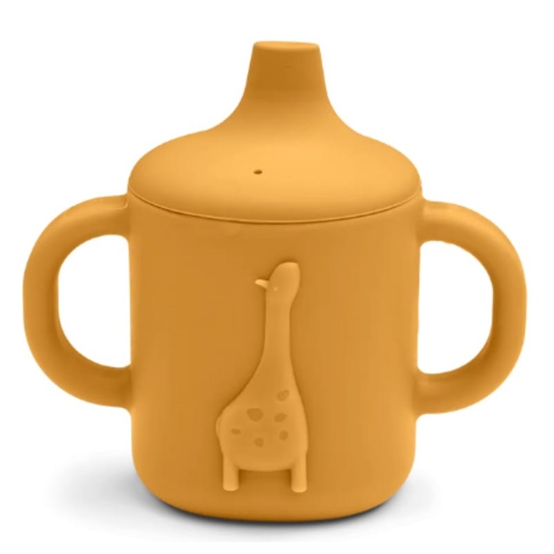 Tasse d'apprentissage en silicone Amelio Yellow Mellow I Liewood I Les  Enfants Rêveurs