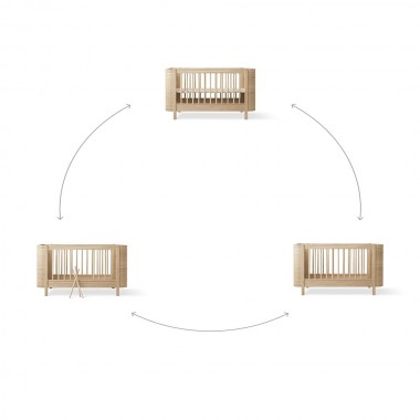 Transat bébé & enfant Wood, chêne/nature – Oliver Furniture FR