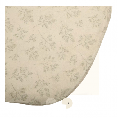 Drap housse Olivia oie naturel, Linge de lit bébé