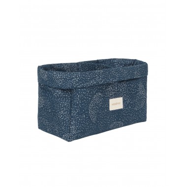 Nobodinoz - Coussin Lune NIGHT BLUE